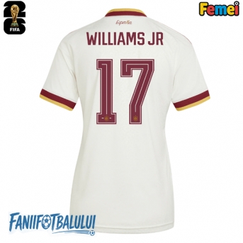 Spania Nico Williams #17 Echipament de Fotbal Replică Mondial 2026 Femei Deplasare